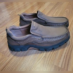 CAMEL CROWN Mens Shoes Slip On Loafer Brown Leather, Size 12